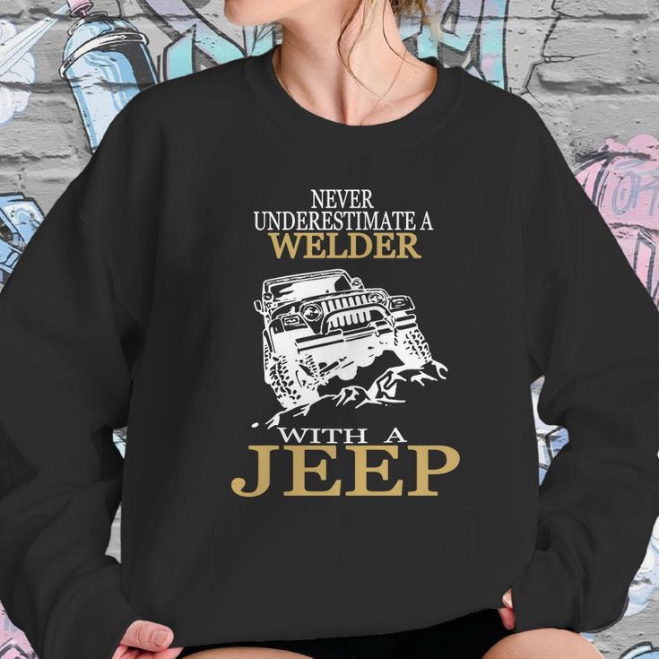 [154] Welder With A Jeep Tshirt Sweatshirt Gifts for Her